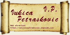 Vukica Petrašković vizit kartica